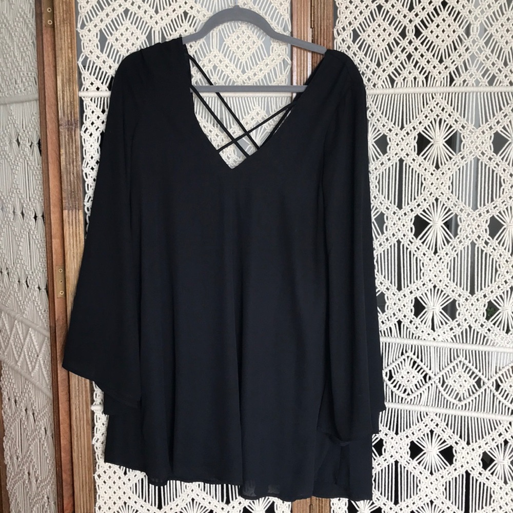 Black bohemian MUMU dress